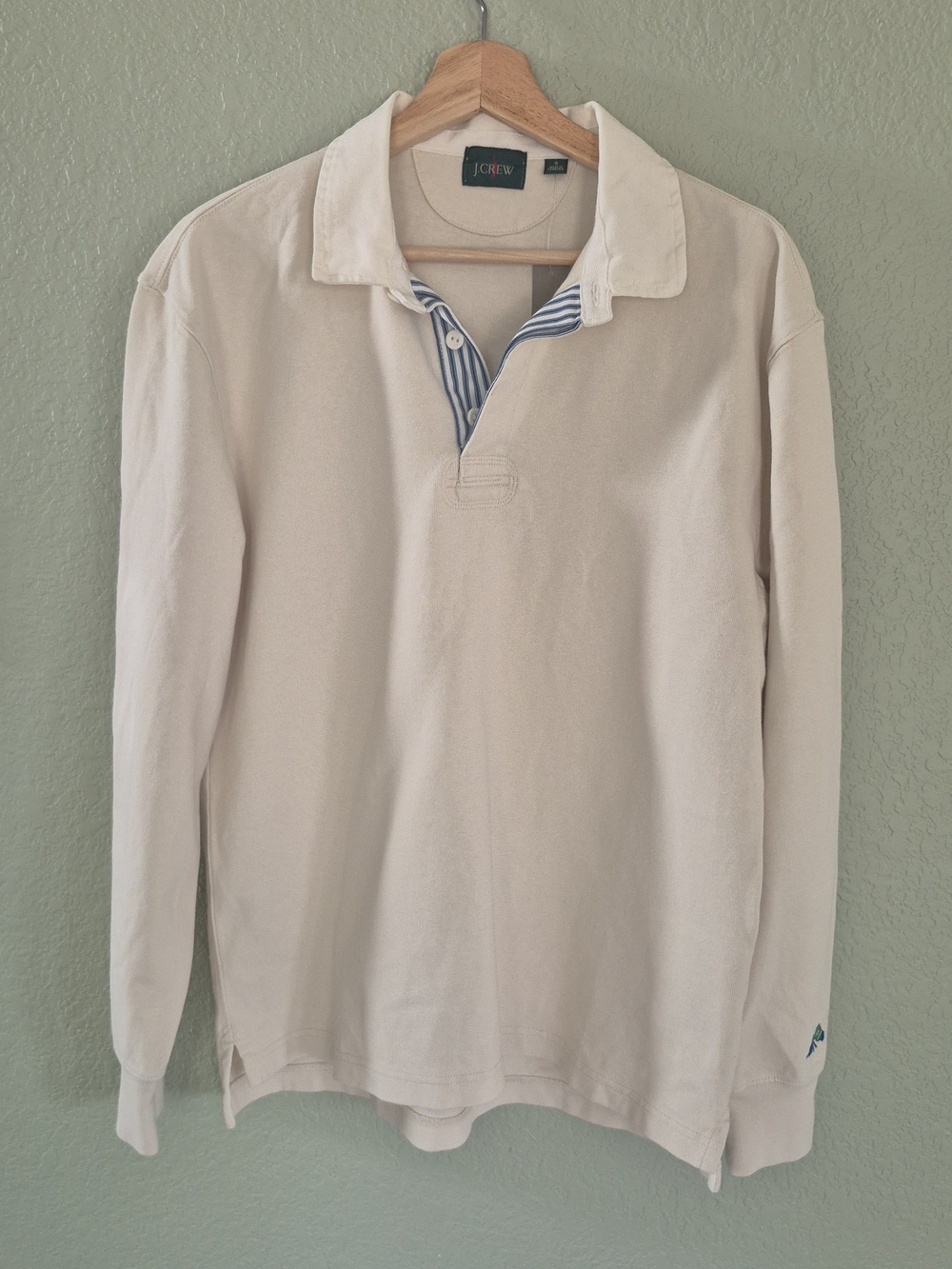 J.Crew Rugby Shirt – Natural/Cream, Size S – NWT